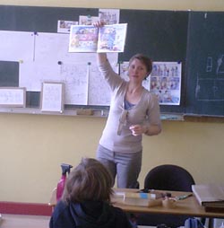 Katharina Wieker in der BIP-Grundschule Karlshorst Katharina Wieker in der BIP-Grundschule Karlshorst